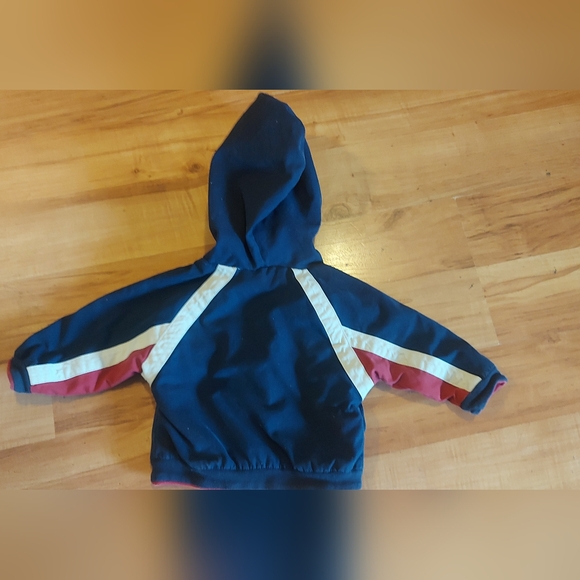Guess Baby Boys' Navy Blue / Maroon Hoodie 6 - 9 Months - Picture 2 of 7